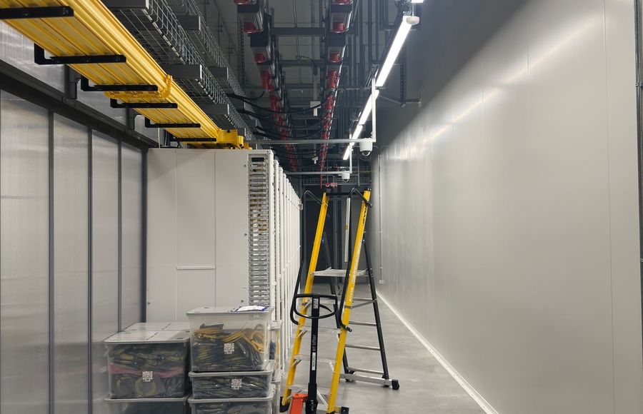 Infrastruttura elettrica data center in costruzione